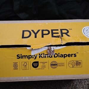Dyper Simply Kind Diapers in Yellow Box